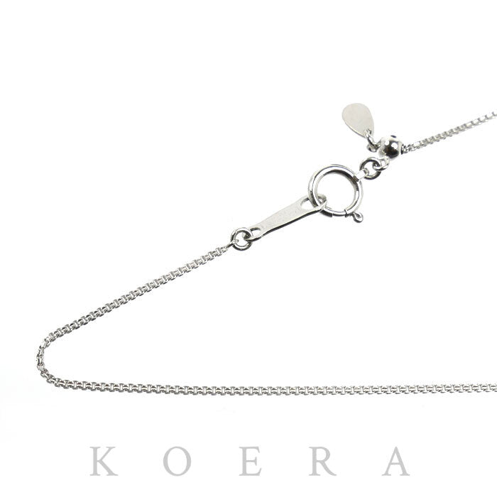 Pt850プラチナ LA SOMA ネックレス ベネチアン 3.8g ～60cm フリーチェーン ユニセックス【中古】