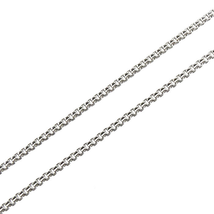 Pt850プラチナ LA SOMA ネックレス ベネチアン 3.8g ～60cm フリーチェーン ユニセックス【中古】
