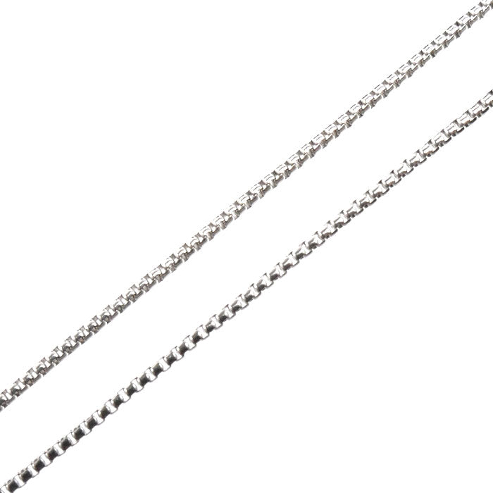 K18WG ホワイトゴールド ネックレス ベネチアン 2.8g ～45.5cm フリーチェーン レディース【中古】