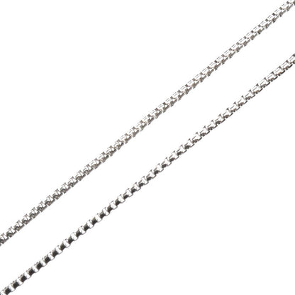 K18WG ホワイトゴールド ネックレス ベネチアン 2.8g ～45.5cm フリーチェーン レディース【中古】