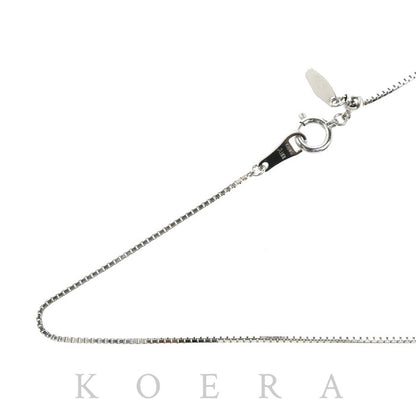 K18WG ホワイトゴールド ネックレス ベネチアン 3.1g ～45cm フリーチェーン レディース【中古】