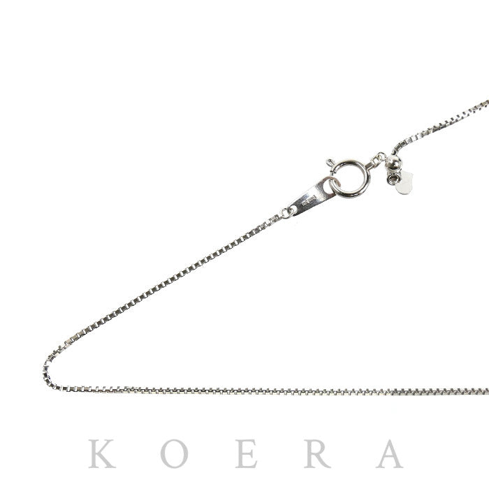 K18WG ホワイトゴールド ネックレス ベネチアン 3.6g ～45cm フリーチェーン レディース【中古】