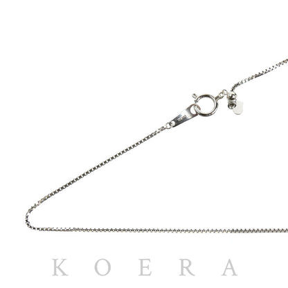 K18WG ホワイトゴールド ネックレス ベネチアン 3.6g ～45cm フリーチェーン レディース【中古】