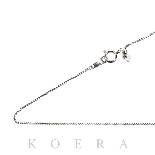 K18WG ホワイトゴールド ネックレス ベネチアン 3.6g ～45cm フリーチェーン レディース【中古】