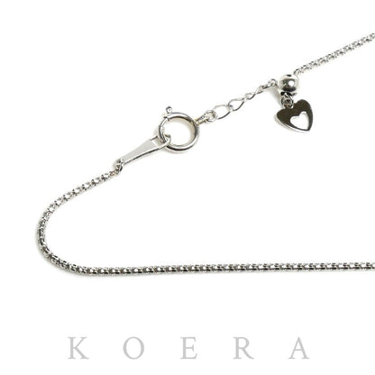 Pt850プラチナ デザイン ネックレス 3.2g ～45cm フリーチェーン レディース【中古】