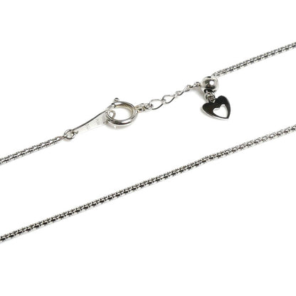 Pt850プラチナ デザイン ネックレス 3.2g ～45cm フリーチェーン レディース【中古】
