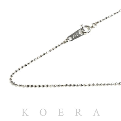 Pt850プラチナ ネックレス ボール 3.0g 40cm レディース【中古】