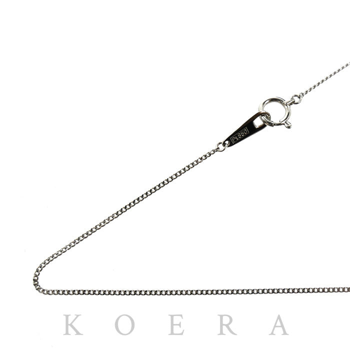 Pt850プラチナ ネックレス 喜平2面カット 1.9g 43cm レディース【中古】