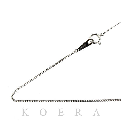 Pt850プラチナ ネックレス 喜平2面カット 1.9g 43cm レディース【中古】