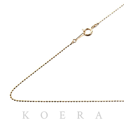 K18PG ピンクゴールド ネックレス ボール 1.2g 40cm レディース【中古】