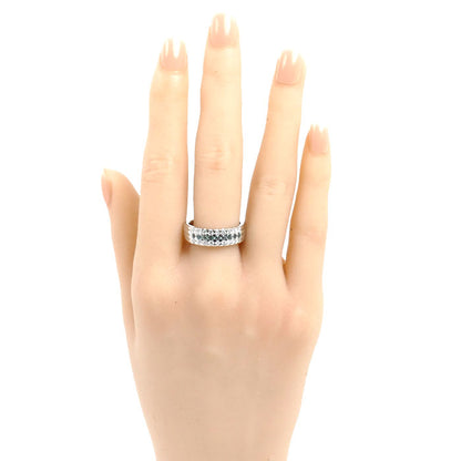 Pt900プラチナ リング・指輪 アレキサンドライト0.26ct ダイヤモンド0.39ct 16.5号 12.0g レディース【中古】