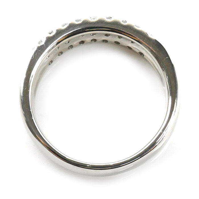 Pt900プラチナ リング・指輪 アレキサンドライト0.26ct ダイヤモンド0.39ct 16.5号 12.0g レディース【中古】