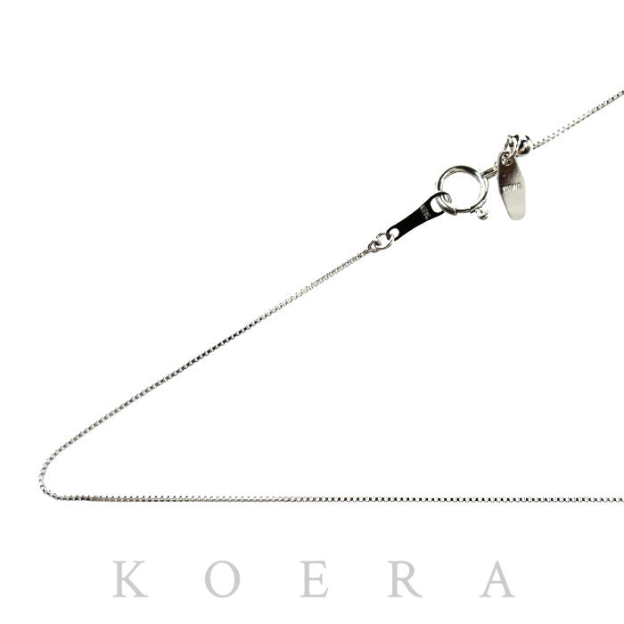 K18WG ホワイトゴールド ネックレス ベネチアン 1.6g ～50cm フリーチェーン レディース【中古】