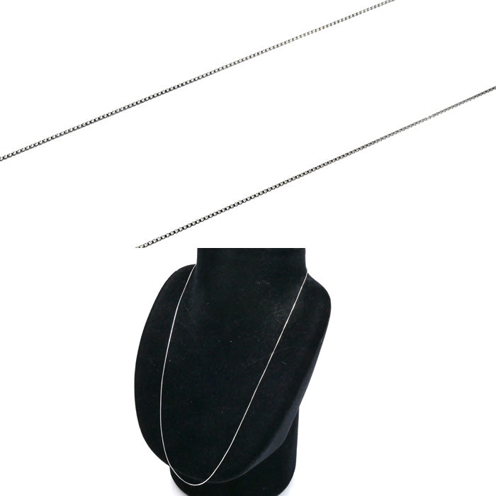 K18WG ホワイトゴールド ネックレス ベネチアン 1.6g ～50cm フリーチェーン レディース【中古】