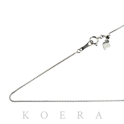 K18WG ホワイトゴールド ネックレス ベネチアン 1.8g ～44.5cm フリーチェーン レディース【中古】