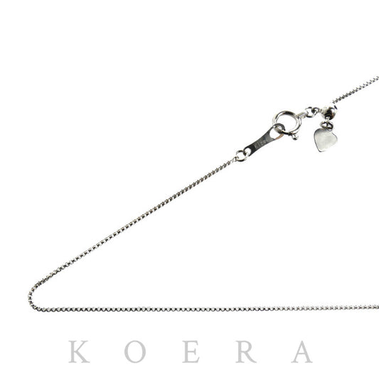 K18WG ホワイトゴールド ネックレス ベネチアン 1.8g ～44.5cm フリーチェーン レディース【中古】