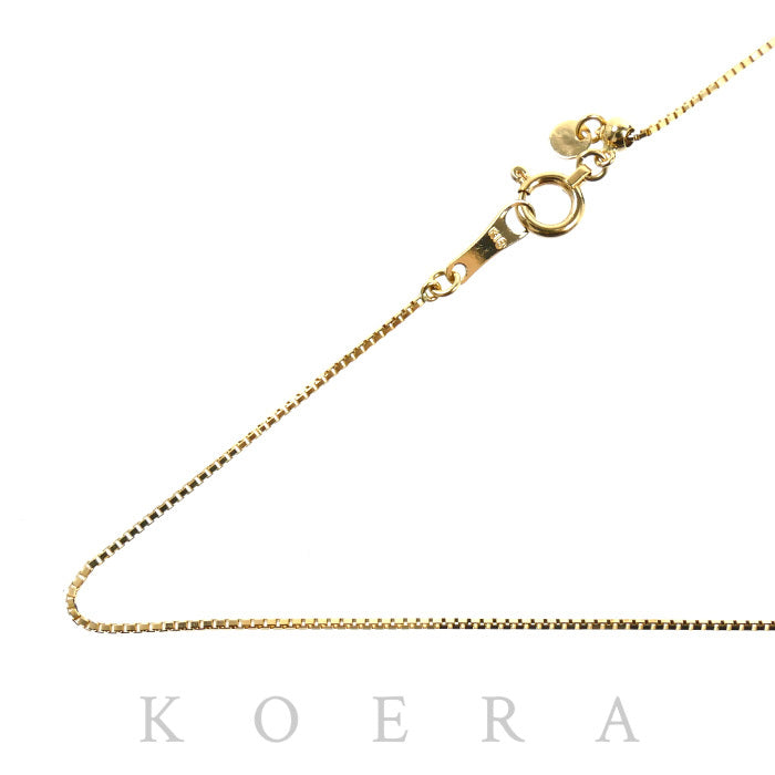 K18YG イエローゴールド ネックレス ベネチアン 1.8g ～45cm フリーチェーン レディース【中古】