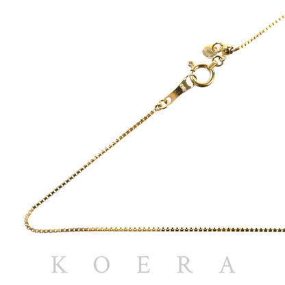 K18YG イエローゴールド ネックレス ベネチアン 1.8g ～45cm フリーチェーン レディース【中古】
