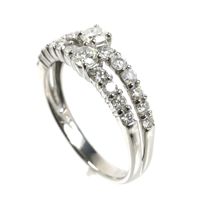 Pt900プラチナ リング・指輪 ダイヤモンド1.00ct 12号 3.3g レディース【中古】