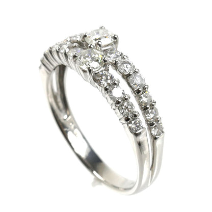 Pt900プラチナ リング・指輪 ダイヤモンド1.00ct 12号 3.3g レディース【中古】