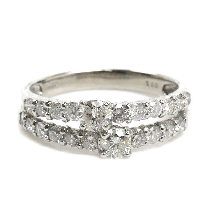 Pt900プラチナ リング・指輪 ダイヤモンド1.00ct 12号 3.3g レディース【中古】