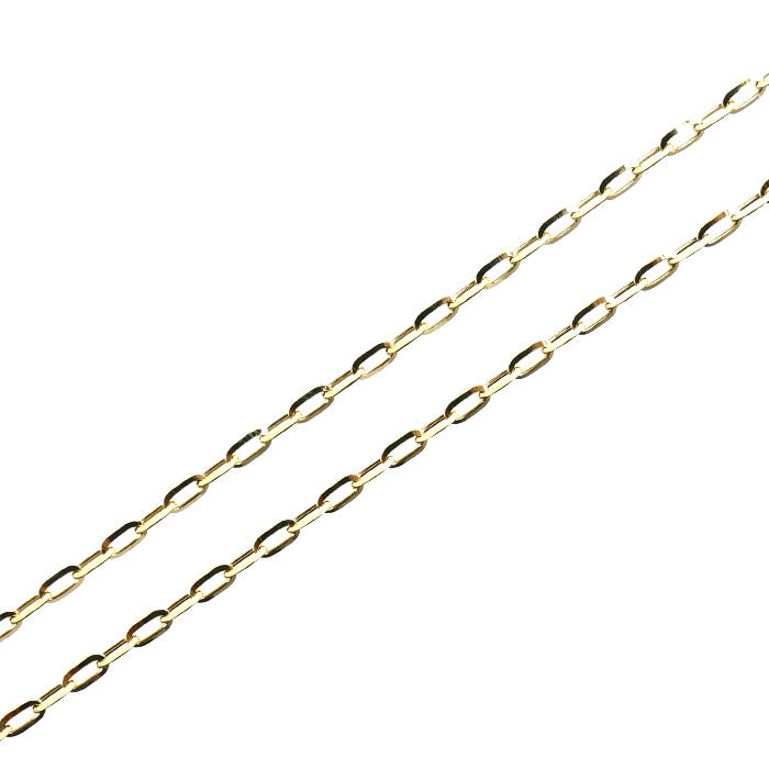 K18YG イエローゴールド ネックレス 小豆 3.3g ～70cm フリーチェーン ロング レディース【中古】