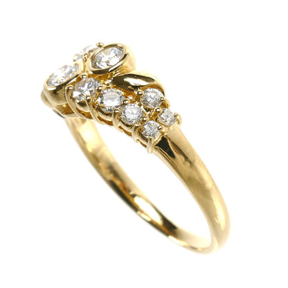 K18YG イエローゴールド リング・指輪 ダイヤモンド0.57ct 11号 3.0g レディース【中古】【美品】