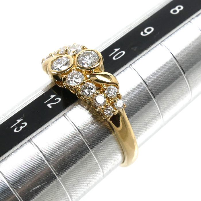 K18YG イエローゴールド リング・指輪 ダイヤモンド0.57ct 11号 3.0g レディース【中古】【美品】