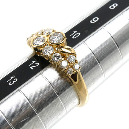 K18YG イエローゴールド リング・指輪 ダイヤモンド0.57ct 11号 3.0g レディース【中古】【美品】