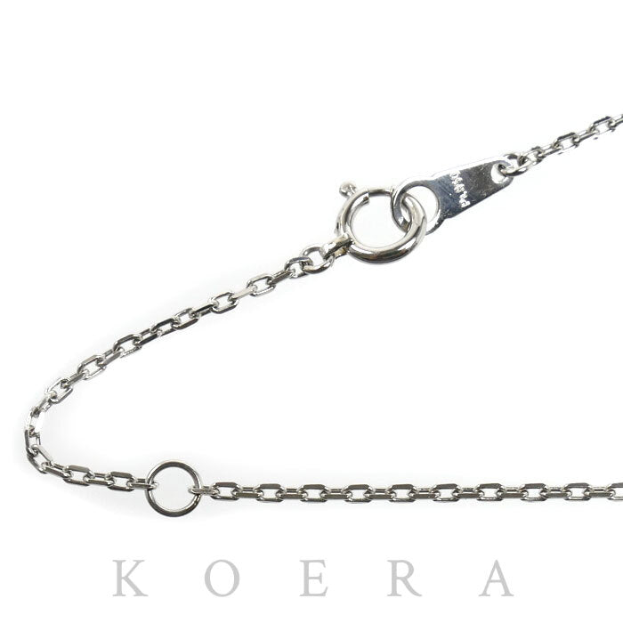 Pt850プラチナ ネックレス 小豆 3.0g 40cm レディース【中古】