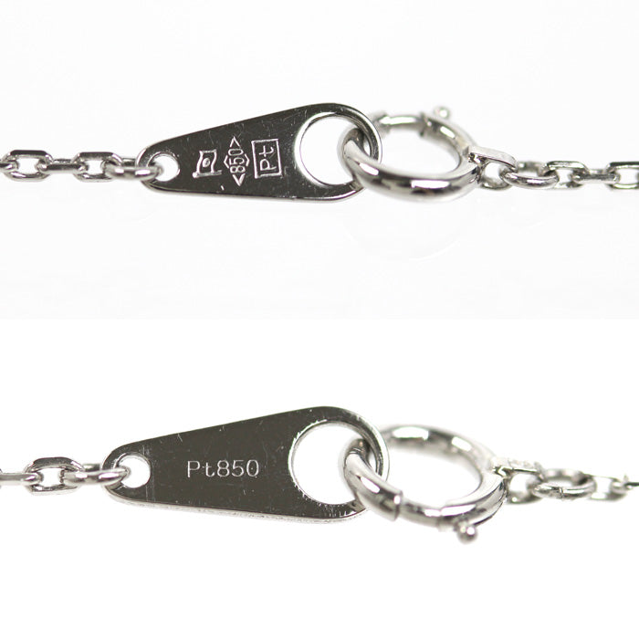 Pt850プラチナ ネックレス 小豆 3.0g 40cm レディース【中古】