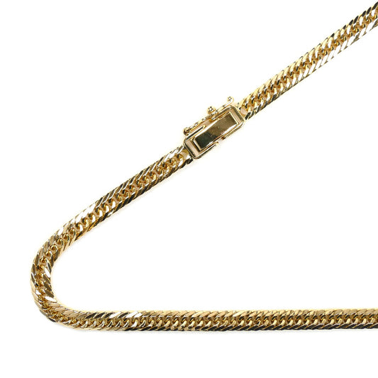 K18YG イエローゴールド ネックレス 喜平8面トリプルカット 20.2g 50cm ユニセックス【中古】