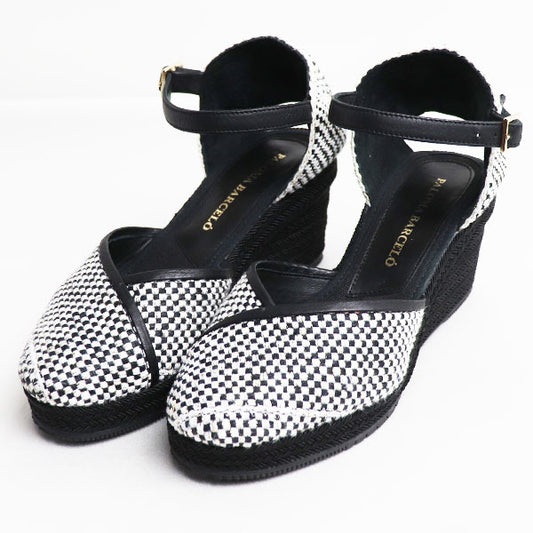 パロマ バルセロ PALOMA BARCELO HAKEA サンダル ブラック ホワイト 740-59646-901 
35 レディース【中古】