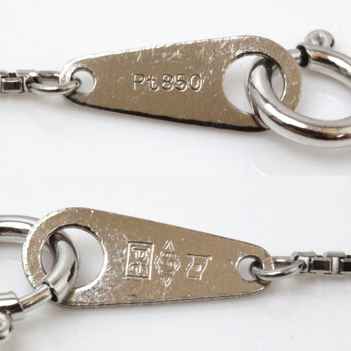 Pt850プラチナ ネックレス ベネチアン 3.7g 40cm レディース【中古】