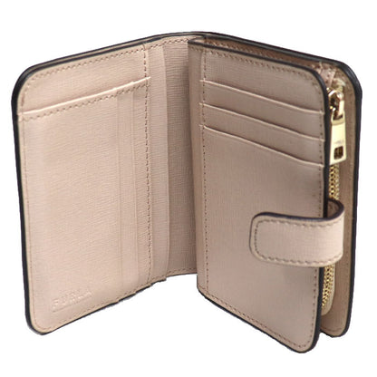 Furla フルラ バビロン 二つ折り財布 ベージュ PCY0UNO B30000 レディース【中古】