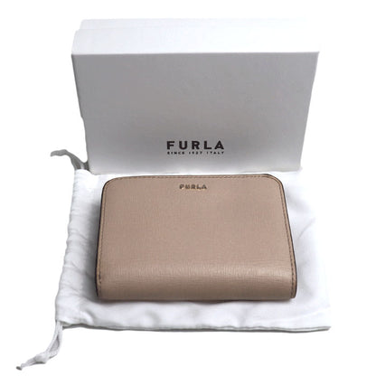Furla フルラ バビロン 二つ折り財布 ベージュ PCY0UNO B30000 レディース【中古】