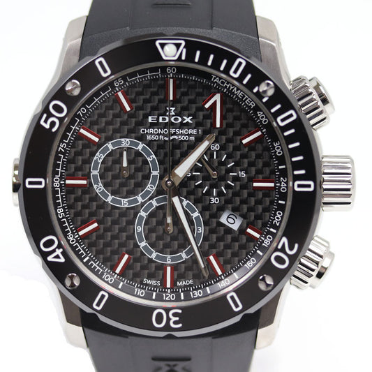 EDOX エドックス クロノオフショア1 腕時計 電池式 10221-3-NIR02 メンズ【中古】