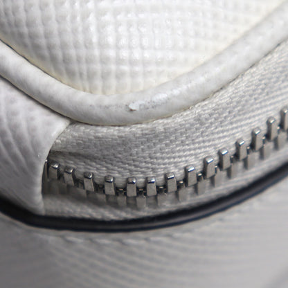 PRADA プラダ サフィアーノ 三角ロゴ ショルダーバッグ ホワイト 2VH154 メンズ【中古】