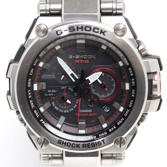 CASIO カシオ G-SHOCK MT-G GPSハイブリッド電波  腕時計 ソーラー MTG-S1000D-1A4JF メンズ【中古】