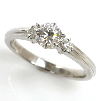 ESTELLE Pt900プラチナ ダイヤ リング・指輪 ダイヤモンド0.374ct 7号 2.9g レディース【中古】【美品】