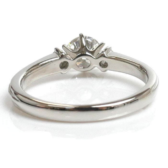 ESTELLE Pt900プラチナ ダイヤ リング・指輪 ダイヤモンド0.374ct 7号 2.9g レディース【中古】【美品】