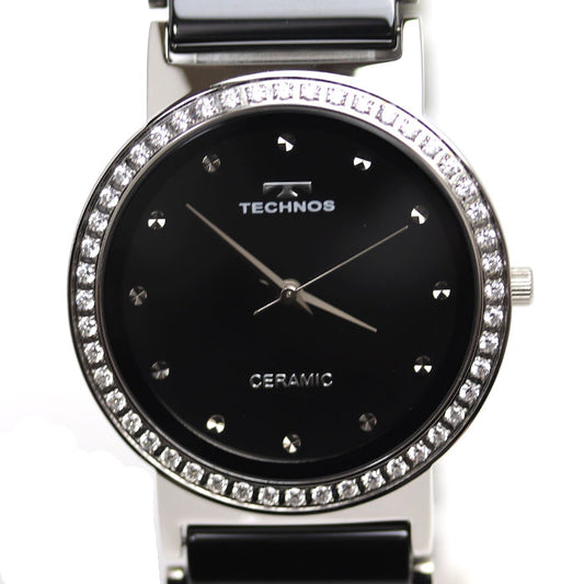 TECHNOS テクノス CERAMIC 腕時計 電池式 T9A51 メンズ【中古】【美品】