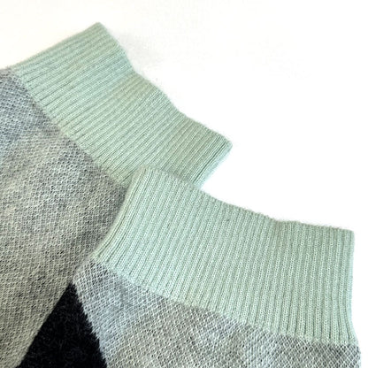 el conductor H PASSION DESIRE モヘアニット カーディガン マルチカラー ライトグリーン PD21AN01 SIZE 2 メンズ【中古】【美品】