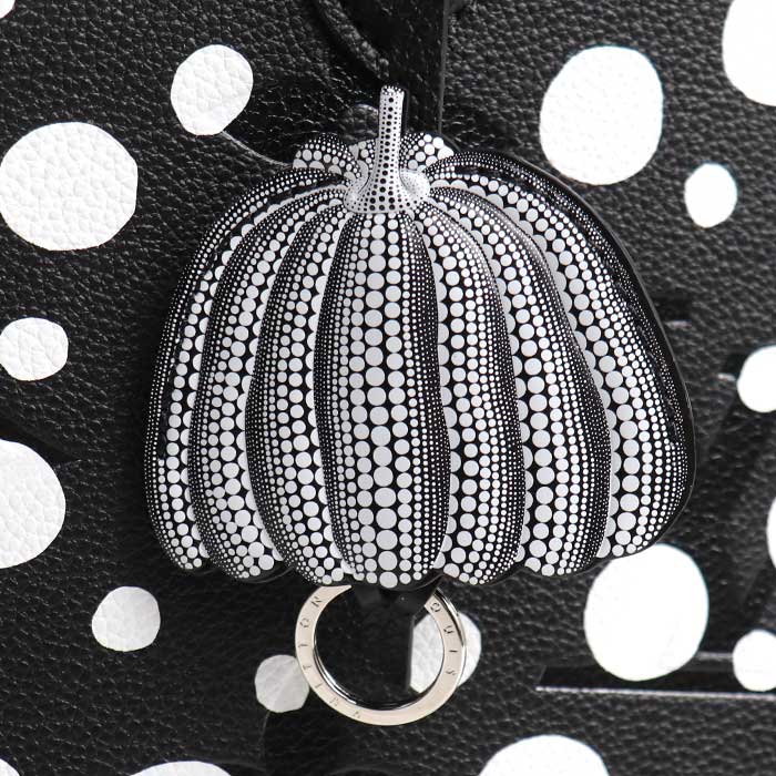 LOUIS VUITTON ルイ・ヴィトン オンザゴーMM 草間彌生 トートバッグ アンプラント ブラック ホワイト M46389 RFID入力 レディース【中古】【極美品】