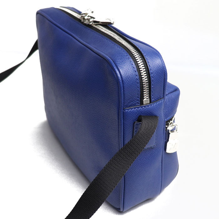 LOUIS VUITTON ルイ・ヴィトン アウトドア メッセンジャーPM ショルダーバッグ タイガ コバルト M33437 FO1178 メンズ【中古】【美品】