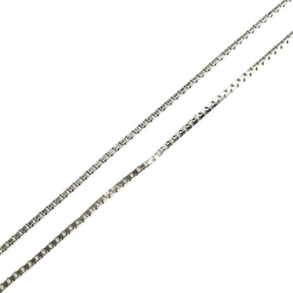 Pt900/850 一粒ダイヤ ネックレス ダイヤモンド0.529ct 3.0g ～45cm フリーチェーン レディース【中古】