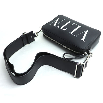 Valentino Garavani ヴァレンティノ・ガラヴァーニ VLTN レザー ショルダー ショルダーバッグ ブラック 3Y2B0704WJW メンズ レディース ユニセックス【中古】【美品】
