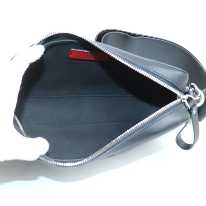 Valentino Garavani ヴァレンティノ・ガラヴァーニ VLTN レザー ショルダー ショルダーバッグ ブラック 3Y2B0704WJW メンズ レディース ユニセックス【中古】【美品】