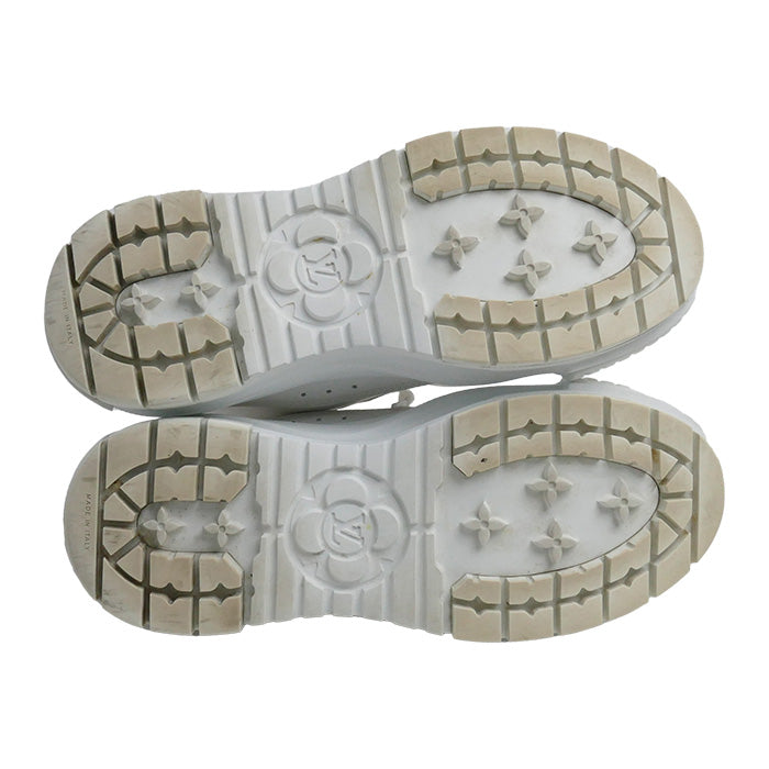 LOUIS VUITTON ルイ・ヴィトン スクァッドライン スニーカー ホワイト ブロン 1AADT2 LD0252 37 レディース【中古】