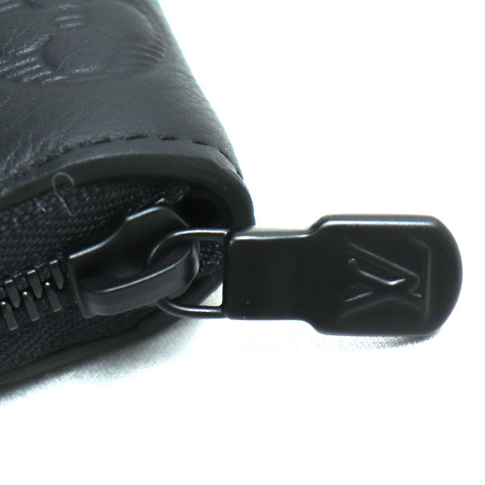 LOUIS VUITTON ルイ・ヴィトン ジッピーウォレットヴェルティカル 長財布 ラウンドファスナー モノグラムシャドウ ブラック M62902 ICチップ メンズ【未使用】【買取品】